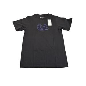 NWT Select‎ Start Black Short Sleeve Shirt Crew Neck Sustainable Men Unisex Tech